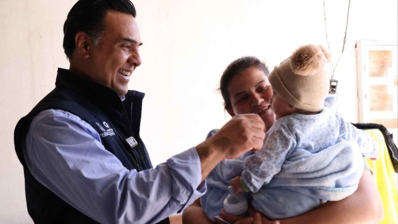 Luis Nava supervisa atención a la primera infancia en Santa Rosa Jáuregui